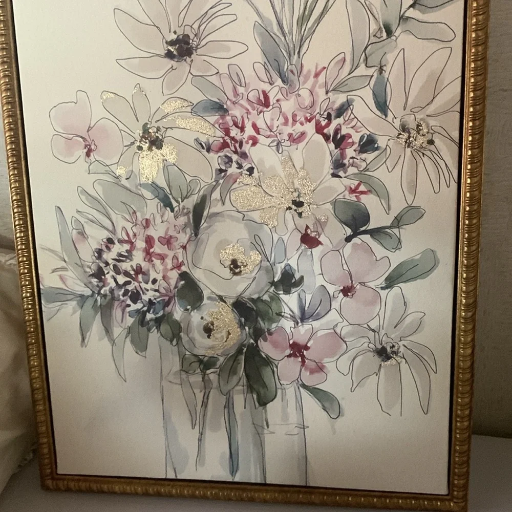 Wall art Floral‎ golf frame golf leaf home decor